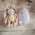 Mini Coton le lapin Jaune - pièce unique peluche au crochet